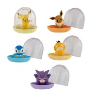 02-51011 Pokemon Gemry  Clear Dome Jewelry Holder 300y - Set of 5