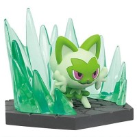 02-06722 Pokemon Diorama Collect Pardea Region 300y - Sprigatito ( Nyahoja)