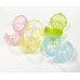 Gashapon Empty Capsule 52mm Tab Style Assorted PASTEL Colors -  25 Count