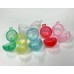 Gashapon  Empty Capsule 58mm Clasp Style Assorted Colors -  25 Count