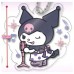 SR-28939 Sanrio Kuromi Acrylic Keychain 300y