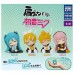 01-06644  Vocaloid Hatsune Miku Katazun Sleeping Mascot Mini Figure 400y - Set of 4