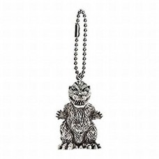 M1-11284 Toho Monsters Godzilla Mini SD Figure (Monochrome) Keychain Mascot - Godzilla 1954