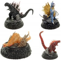 M1-41747 HG High Grade D+ Godzilla 03 Mini Figure Diorama Capsule Vol. 03 500y - Set of 4