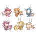 SR-51545 Ojamajo Doremi (Magical DoReMi) x Sanrio Character Special Capsule Rubber Mascot 300y - Set of 6