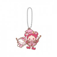 SR-51545 Ojamajo Doremi (Magical DoReMi) x Sanrio Character Special Capsule Rubber Mascot 300y - Hello Kitty & Doremi Harukaze