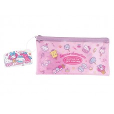 SR-59377 Sanrio Mixed Character Zippered Glitter Pouch