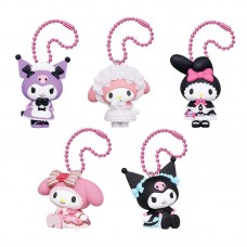 SR-87881 My Melody and Kuromi Sweet Lolita Mini Figure Mascot 300y - Set of 5