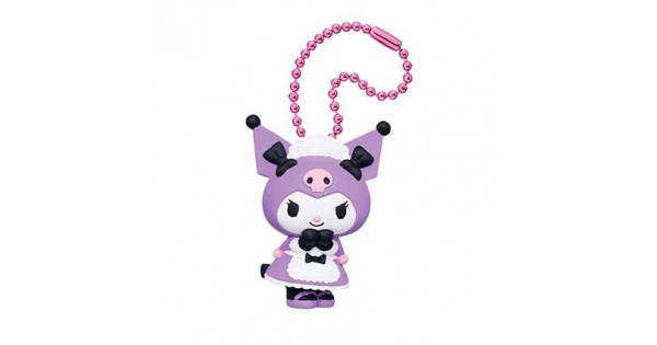 Rare Sanrio Midnight Melokuro Lolita My Melody Kuromi Mascot Plush offers Keychain Set