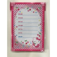 SR-00279 Sanrio Hello Kitty Magnetic Dry Erase Weekly Calendar Board