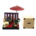 SR-64180 Wa no Takumi Tea Room Mini Furniture Trading Figure - Outdoor Backdrop -