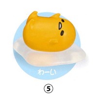 SR-86387 Takara TOMY A.R.T.S Gudetama Ugokitakunai Gudetama Does Not Want to Move Mini Figure Collection 200y - [5. Hooray]