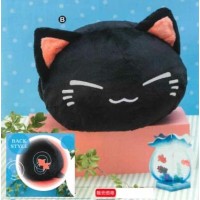 AMU-PRZ8271b Nemu Neko Big Plush - Goldfish Black Version