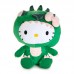 SR-10501 Hello Kitty Green Dragon Plush 9.5 inch