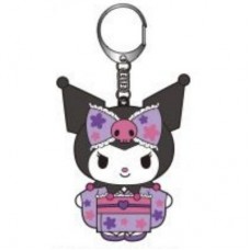 SR-15298 Kuromi Mascot Keyring - Purple Kimono Version