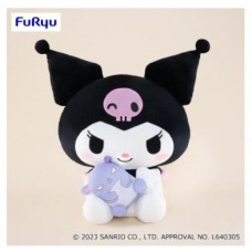 AMU-PRZ15523 Kuromi Baku Hug Super BIG DX stuffed toy - Kuromi